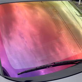 フロントガラスのプロテクションフィルムの画像