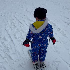 山形蔵王温泉スキー場！スキーデビューの画像