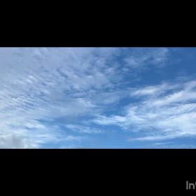 今日の雲と、1日遅れのポッキー。の画像