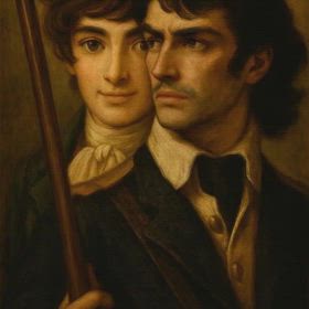 AI生成　目覚まし　アンドレ＆アランの画像