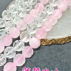 蓮華カット×水晶×ローズクォーツ✨の画像