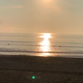 9月1日千葉北、東浪見の朝の波の画像