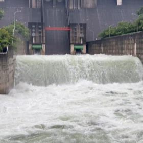 一庫ダム放流！の画像