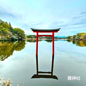 御神体の池の画像