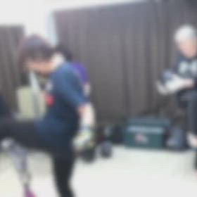 クリスマスにも健康維持のためトレーニングの画像