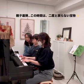 親子連弾…この時間は二度と戻らない宝物の画像