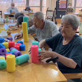 虹色を積み上げての画像