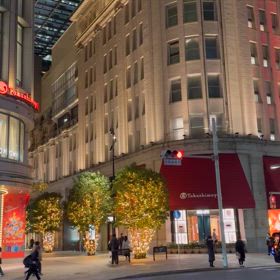 日本橋高島屋のイルミネーションの画像