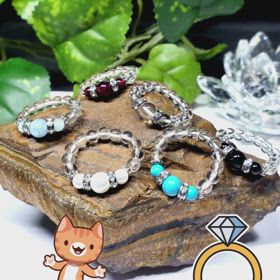 ✨  丸玉ビーズリング✨の画像