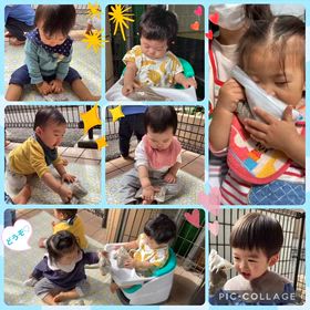 初めての砂遊び♬「小さな体験」をたくさん積ませるの画像