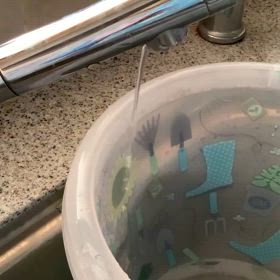 キッチンの蛇口の画像