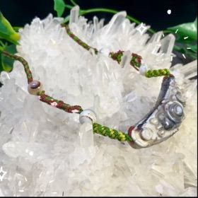 ✨天眼石・繁栄双龍プレート・組紐ペンダント✨の画像