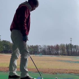 senior team practice  片手打ち！の画像