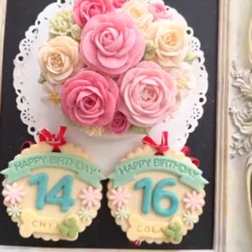 16歳コーラと14歳ちーちゃんお誕生日おめでとう♡の画像