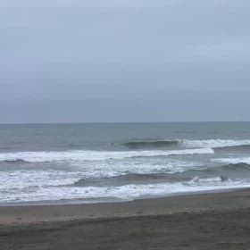 10月6日千葉北、東浪見の朝の波の画像