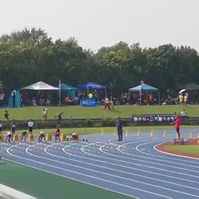 男子100m予選②の画像