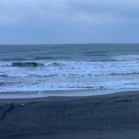 1月25日千葉北、東浪見の朝の波の画像