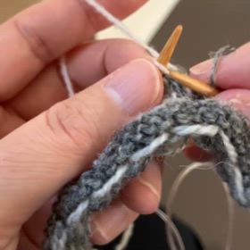 気分転換に編み込み(動画付き)の画像