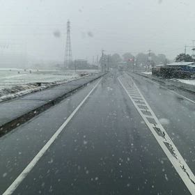 昨日の雪景色の画像