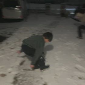 昨夜からの雪の画像