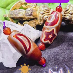 ✨赤財神・日月星天珠✨の画像