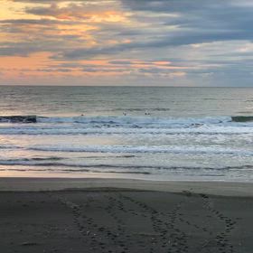 12月13日千葉北、東浪見の朝の波の画像