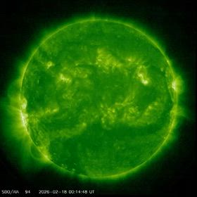 太陽フレア発生の画像