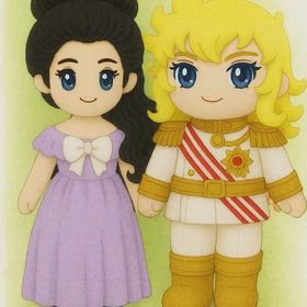 AI生成　目覚まし　オスカル＆女装アンドレの画像