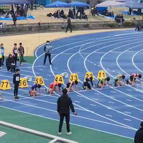 越谷　男子100m④の画像