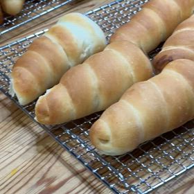 今日の天然酵母パン教室の画像