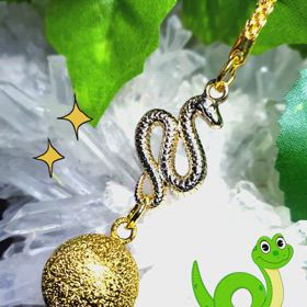 蛇水琴鈴根付✨の画像