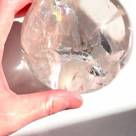 天然石 高品質 ピンクアゼツライト スフィア 透明感抜群 台座付き