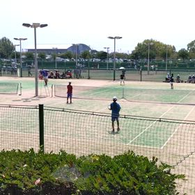 次男、初めての試合(ソフトテニス)の画像