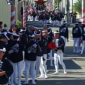 法事で　大阪　だんじりの試験曳きでした。の画像
