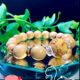 ✨金運アップ！白蛇の柘植ビーズ！✨の画像