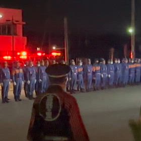 吉野ヶ里町消防団年末警戒の画像