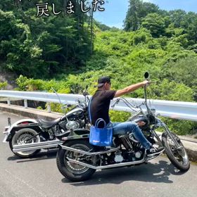 ハーレーの車高をノーマルにの画像