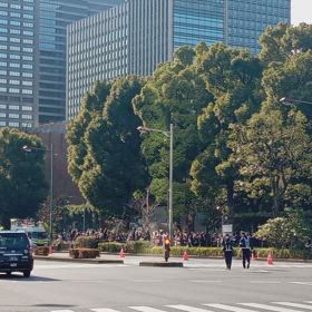 箱根駅伝　復路　第4位早稲田大、第5位中央大の画像