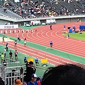 田中里歩さん（全体トップ）インターハイ女子100ｍ予選の画像