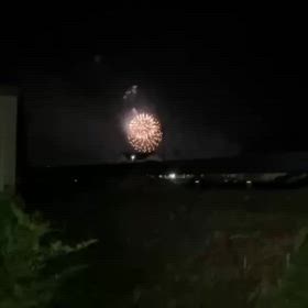 南光ひまわり祭りの花火の画像