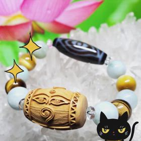 法相仏顔　柘植ビーズ✨の画像