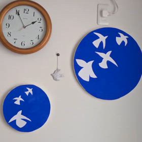 マティスの「青い鳥」のアートをハンドメイドした日の画像