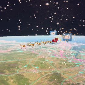 サンタクロース追跡の始まり〜の画像