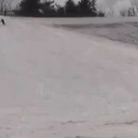 落とす滑りのスキーとインラインの比較の画像