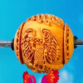 ✨鳳凰 柘植ビーズ✨の画像