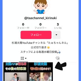 たぁちゃんネルTikTokをの画像