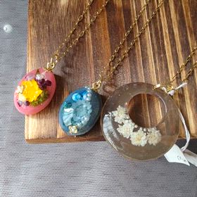 お花のネックレス 撮影会の画像