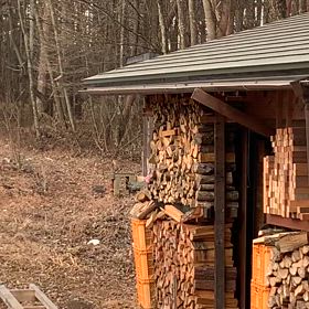 冬の田舎の朝の庭の画像