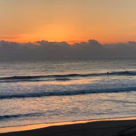 2月10日千葉北、東浪見の朝の波の画像