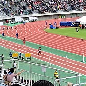 佐藤快衛くん　インターハイ男子100ｍ予選の画像